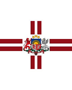 Drapeau: President of Latvia | That is used by the President of Latvia