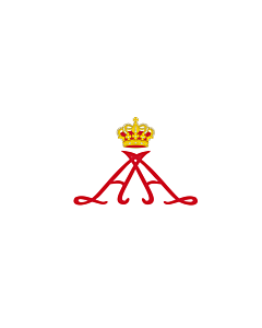 Fahne: Flagge: Personal standard of Prince Alberto II of Monaco