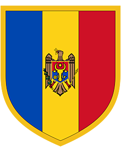 Fahne: Flagge: Scudetto Moldova