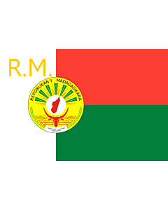 Fahne: Flagge: Presidential Standard of Madagascar