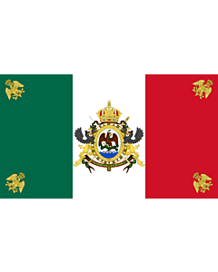 Bandiera: Mexico  1864-1867 | México  1864-1867 | Īpān Mēxihco  1864-1867