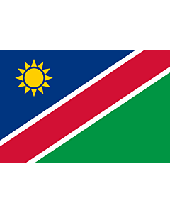 Fahne: Flagge: Namibia