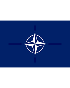 Fahne: Flagge: Organisation des Nordatlantikvertrags/ North Atlantic Treaty Organization  NATO