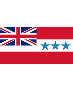 Fahne: Flagge: Rarotonga 1888-1893 | Rarotonga  now Cook Islands  from 1858 to 1893 | Het Koninkrijk Rarotonga tussen 1858 en 1893