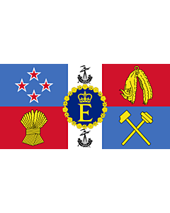 Fahne: Flagge: Royal Standard of New Zealand | Queen Elizabeth II s personal flag for New Zealand