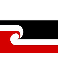 Fahne: Flagge: Tino Rangatiratanga Maori sovereignty movement | The Tino Rangatiratanga Flag of the Maori sovereignty movement