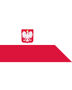 Fahne: Flagge: Naval Ensign of Poland