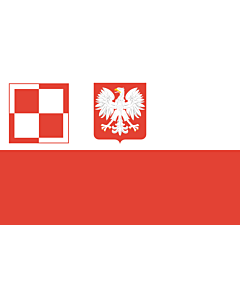 Drapeau: PL air force flag PRL | Polish Air Force flag  1959-1993 | Lotnictwa wojskowego  1959-1993