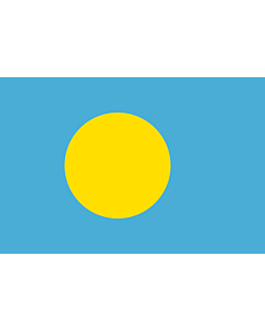 Fahne: Flagge: Palau