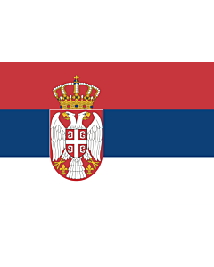 Fahne: Flagge: Serbien