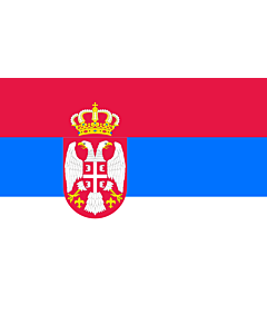 Fahne: Flagge: Serbien
