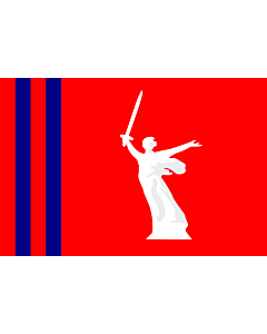 Fahne: Flagge: Oblast Wolgograd