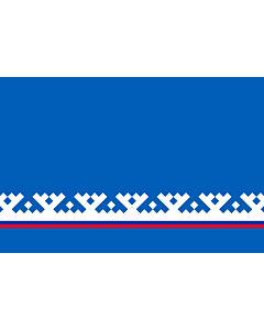 Bandiera: Yamal-Nenets Autonomous District | Yamalo-Nenets Autonomous Okrug |  Iamalie ou district autonome de Iamalo-Nénétsie  |  distrito autónomo de Yamalo-Nenets | Autonome Kreis der Jamal-Nenzen | Jamalo-Neneca aŭtonoma distrikto | Ямало-Ненецкий авт