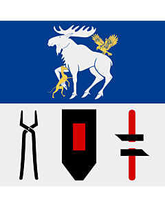 Fahne: Flagge: Jämtland