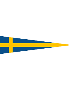 Fahne: Flagge: Naval Rank Flag of Sweden - Divisionschef | Swedish naval rank flag for a Division Commander | Tecken för förbandschef Divisionschef