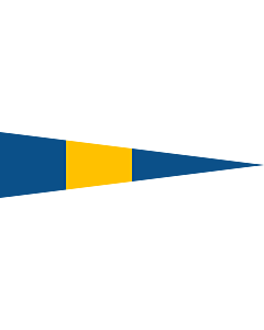 Bandiera: Naval Rank Flag of Sweden - Flottiljchef | Swedish naval rank flag for a Flotilla Commander | Tecken för förbandschef Flottiljchef