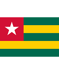 Fahne: Flagge: Togo