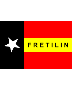 Fahne: Flagge: FRETILIN  East Timor | FRETILIN | FRETILIN nian