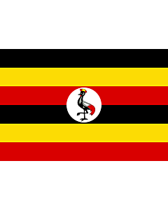 Fahne: Flagge: Uganda