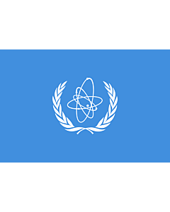 Fahne: Flagge: Internationalen Atomenergieorganisation  IAEO