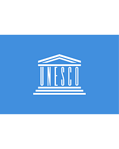 Bandiera: UNESCO | United Nations Educational | L Organisation des Nations unies pour l éducation | Organisation der Vereinten Nationen für Bildung | Organização das Nações Unidas para a Educação | Прапор ЮНЕСКО