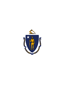 Fahne: Flagge: Massachusetts