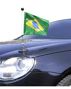 magnetisch haftender Autofahnen-Ständer Diplomat-1 Brasilien