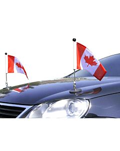  Par  Soporte de bandera para coches con sujeción magnética Diplomat-1.30 Canadá