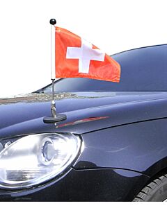  magnetisch haftender Autofahnen-Ständer Diplomat-1 Schweiz