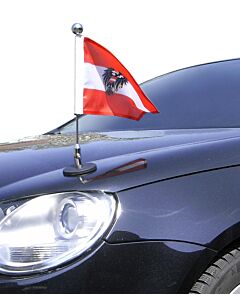  Porte-drapeau de voiture Diplomat-1-Chrome Autriche avec blason d'autorités publiques  à adhésion magnétique 