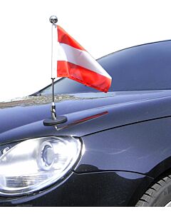  Magnetic Car Flag Pole Diplomat-1-Chrome Austria