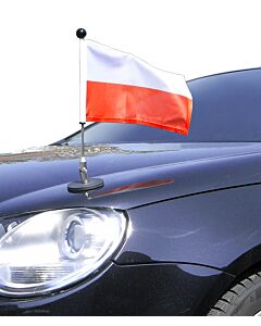  magnetisch haftender Autofahnen-Ständer Diplomat-1 Polen