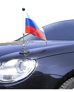  magnetisch haftender Autofahnen-Ständer Diplomat-1 Russland