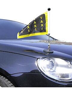  Porte-drapeau de voiture Diplomat-1.30 avec drapeau à impression personnalisée (côté droit)  à adhésion magnétique 