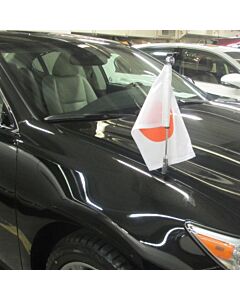  Porte-drapeau de voiture Diplomat-Z-Chrome 