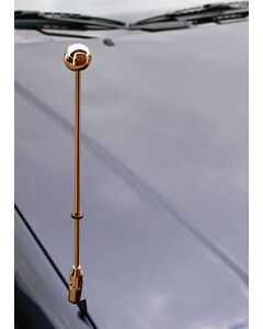  Car Flag Pole Diplomat-Z-Gold 